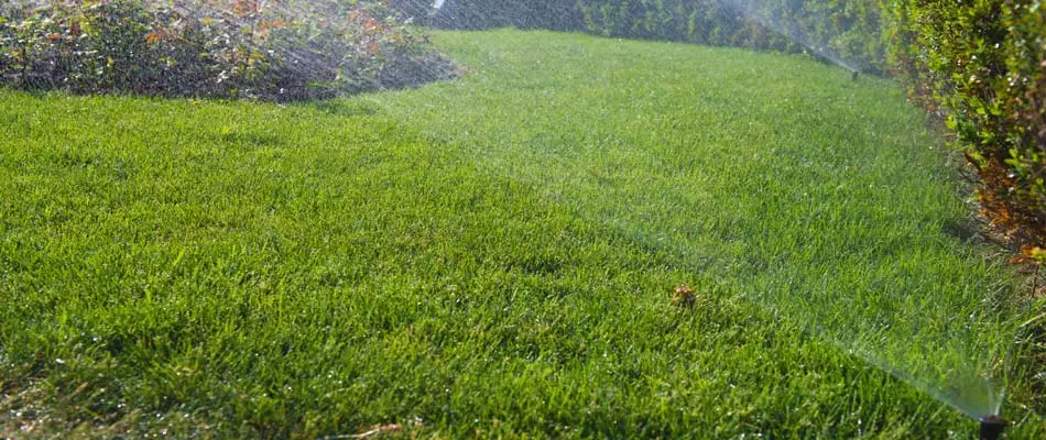 Testing an irrigation system that we installed at a property in Lancaster County.